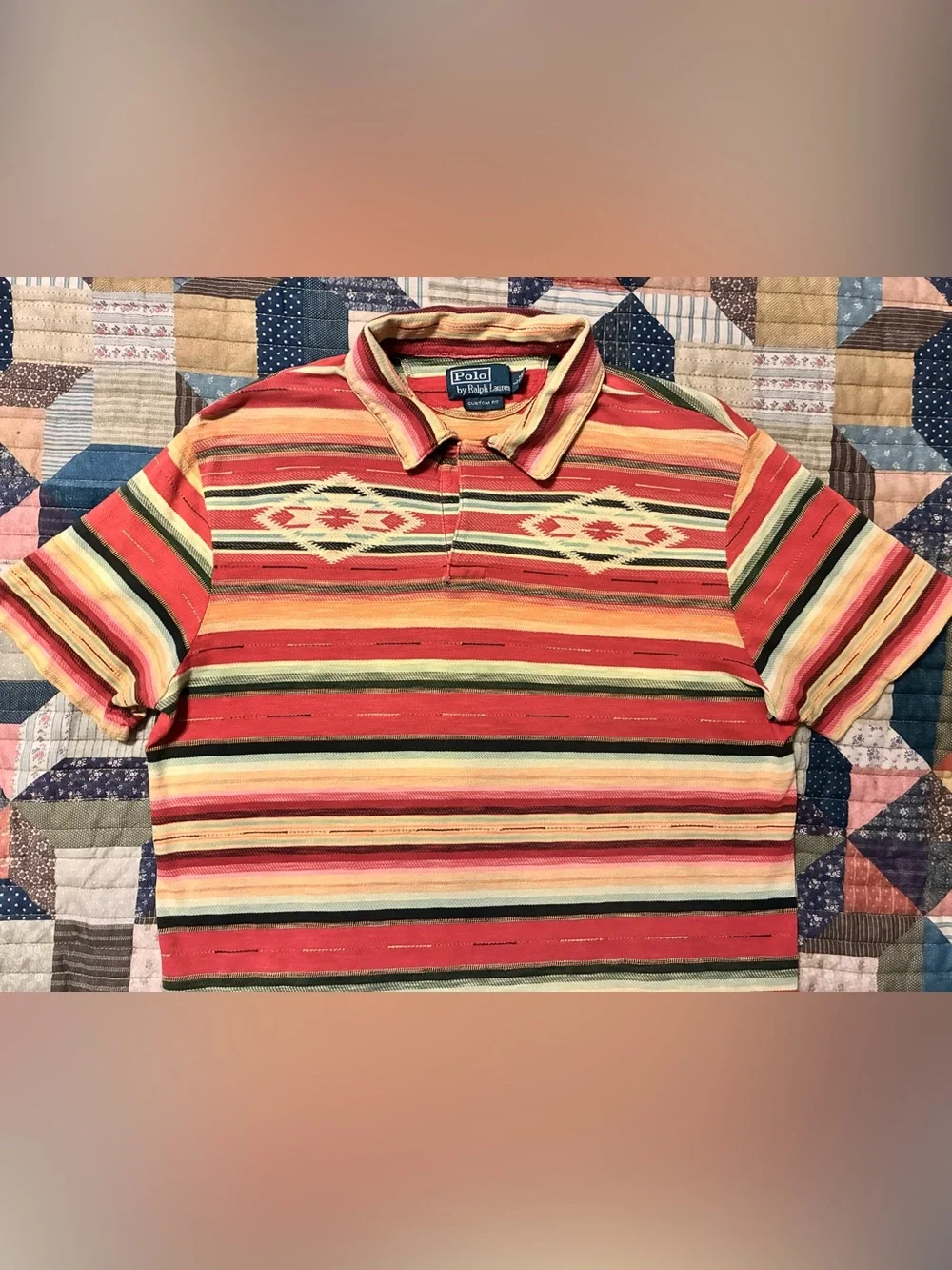 VTG. 90’S POLO RALPH LAUREN WESTERN POLO SHIRT- SIZE LARGE